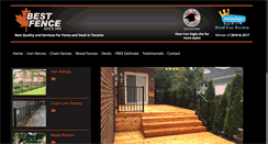 Desktop Screenshot of bestfence.ca